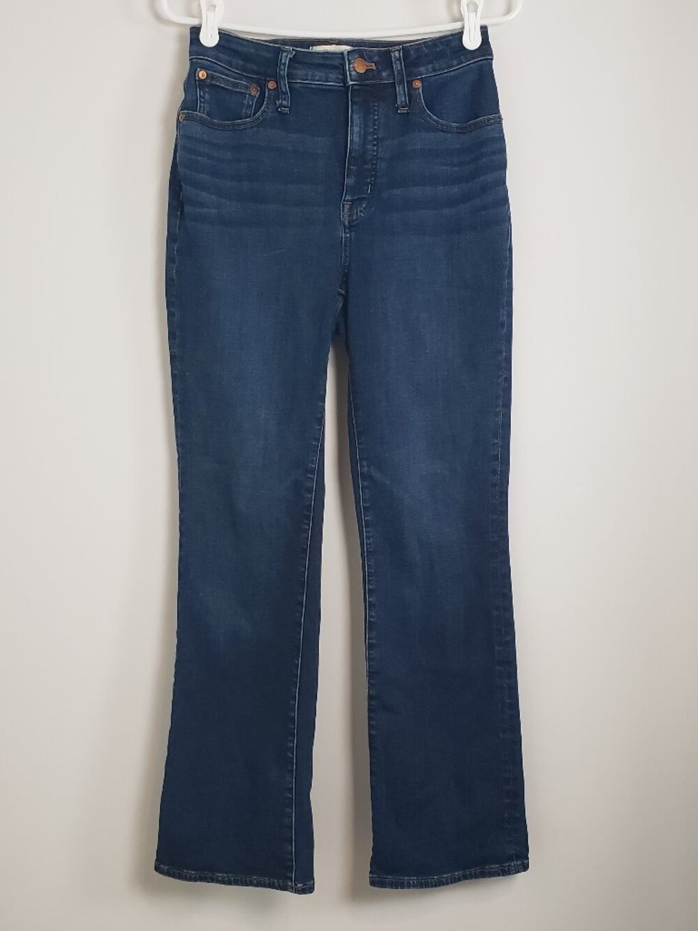 Madewell Curvy Kick Out Dark Wash Classic Modern Versatile Denim Ladies 28T